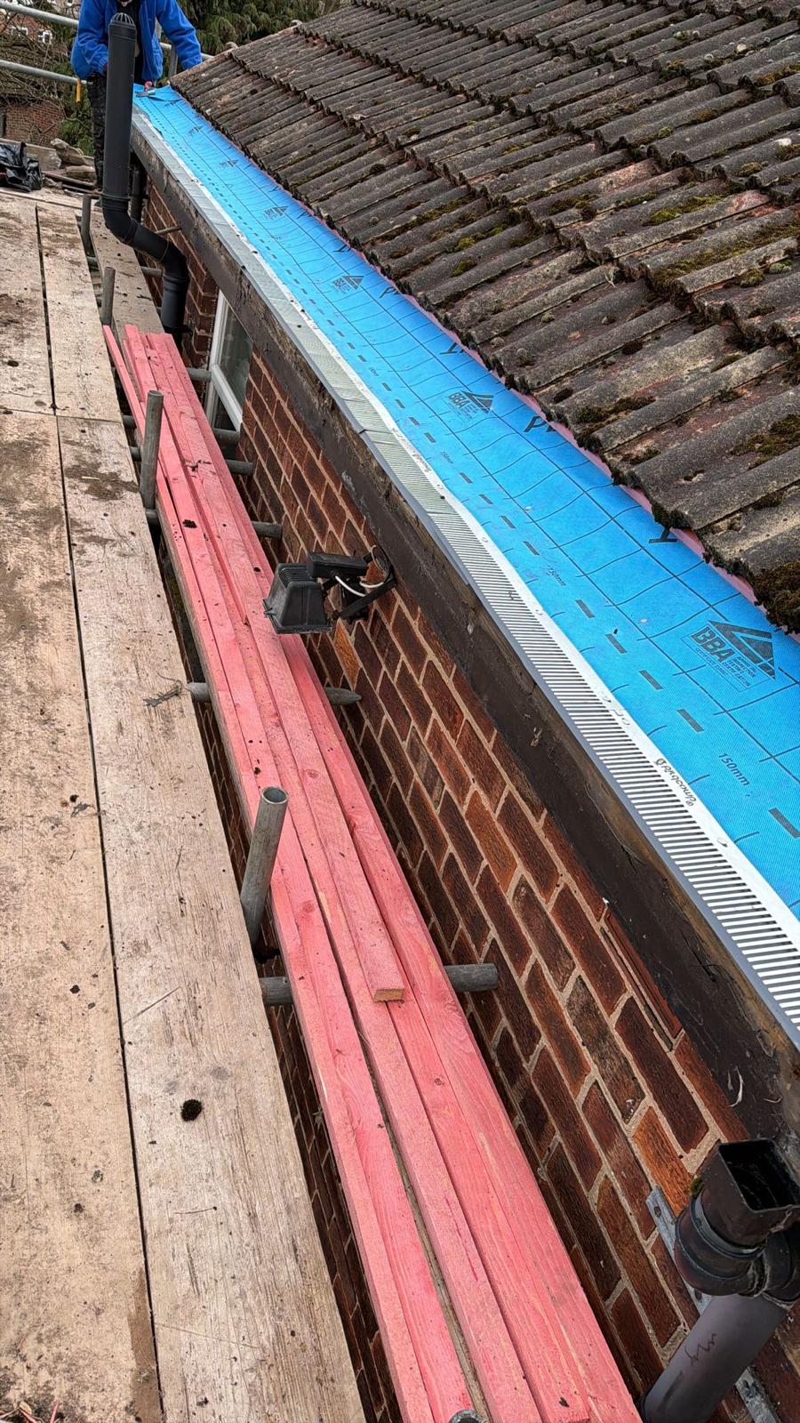 Squirrel Damage Harrogate: Real Costs of Loft Infestations 3 a repair to a roof in Harrogate after squirrel damage