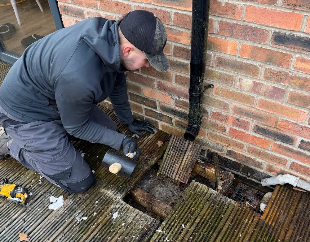 Bishopthorpe Rat Control: Decking Case Study | York 2 Residential property in Bishopthorpe York with decking where rat infestation occurred