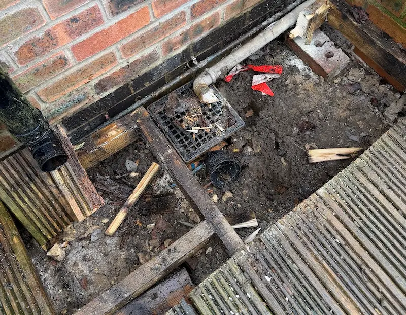 Bishopthorpe Rat Control: Decking Case Study | York 3 Professional inspection tools used for rat detection in York property walls