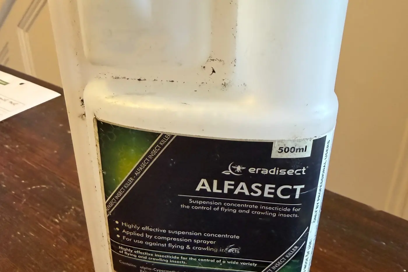 Moth Treatment Harrogate: Complete Eradication | Yor-Pest 2 Professional-grade Alfasect moth insecticide used by Yor-Pest Control for carpet moth treatment in Harrogate properties
